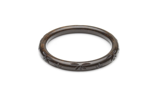 Narrow Golden Night Fakelite Duchess Bangle