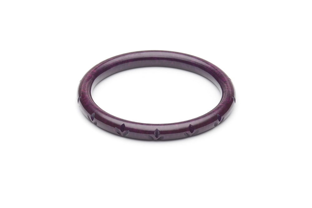 Narrow Golden Grape Fakelite Duchess Bangle