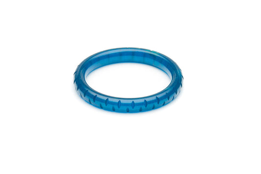 Golden Teal Fakelite Maiden Bangle