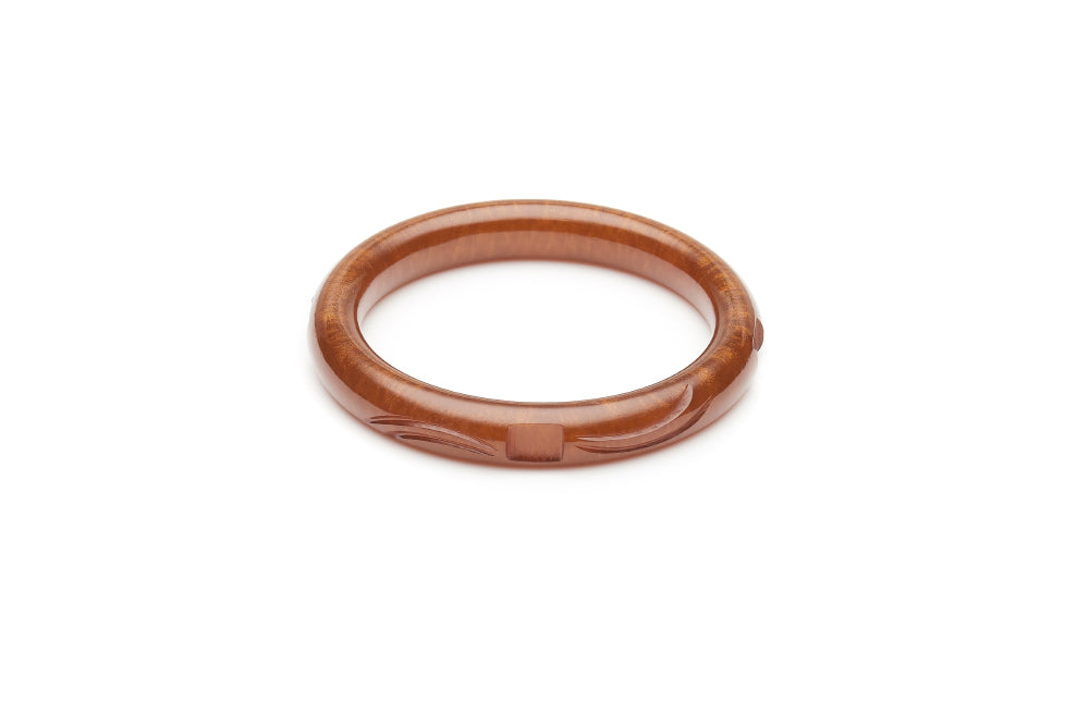 Golden Chocolate Fakelite Maiden Bangle