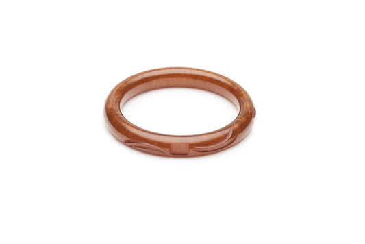 Golden Chocolate Fakelite Maiden Bangle