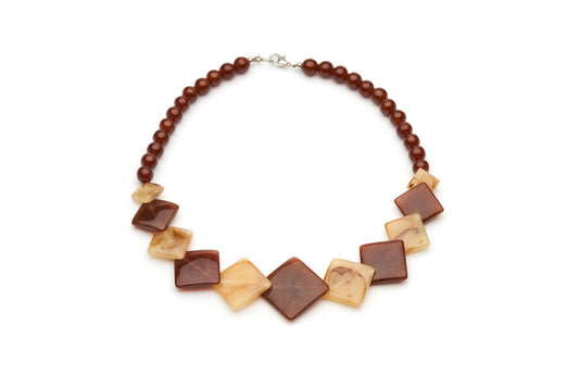 Golden Chocolate Fakelite Beads