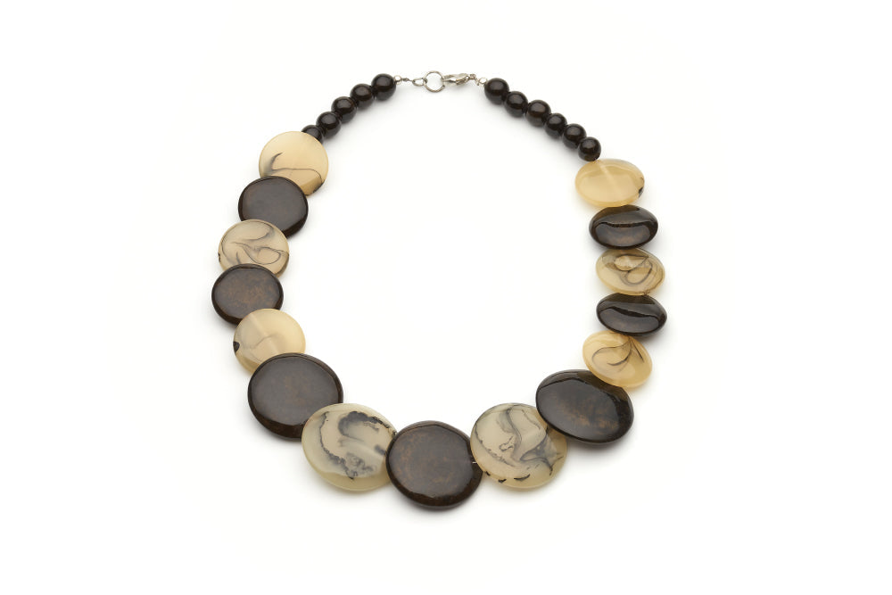 Golden Night Fakelite Beads
