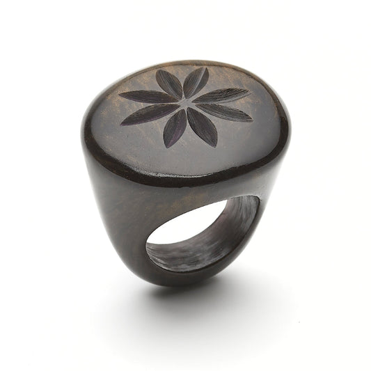 Golden Night Fakelite Ring