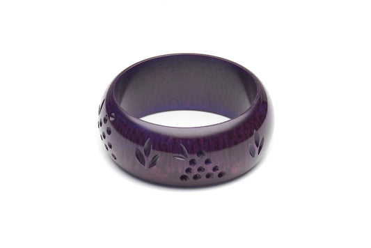 Wide Golden Grape Fakelite Bangle