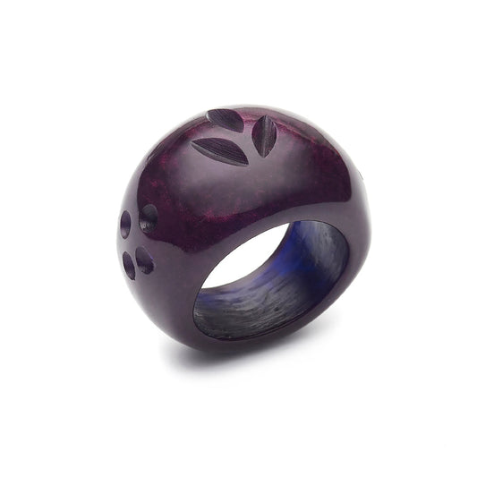 Golden Grape Fakelite Ring