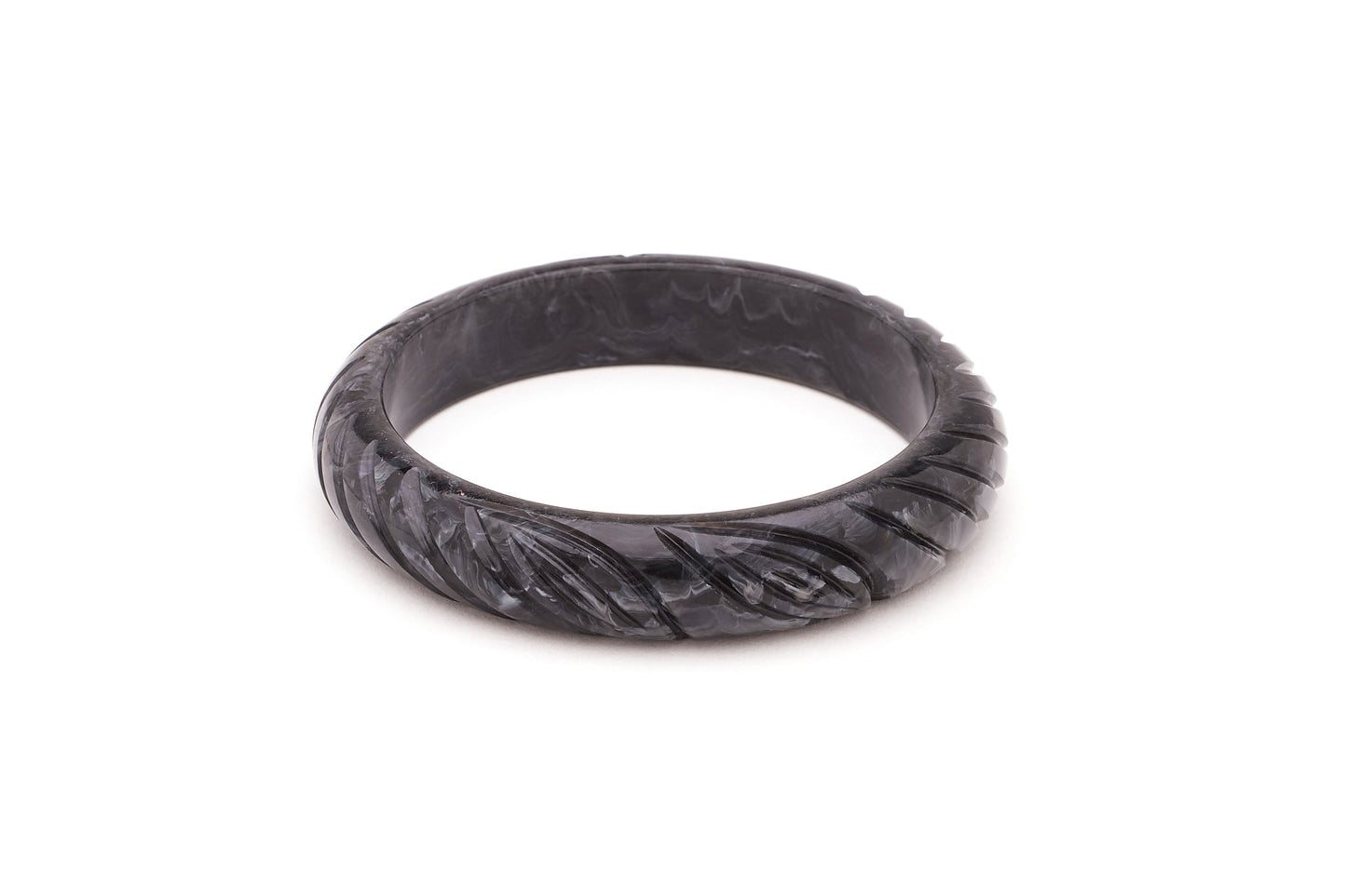 Midi Charcoal Fakelite Bangle