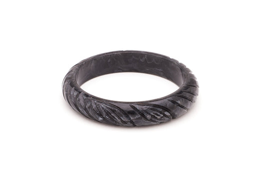Midi Charcoal Fakelite Bangle
