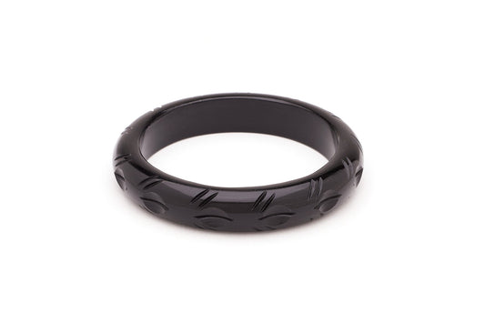 Midi Black Fakelite Bangle
