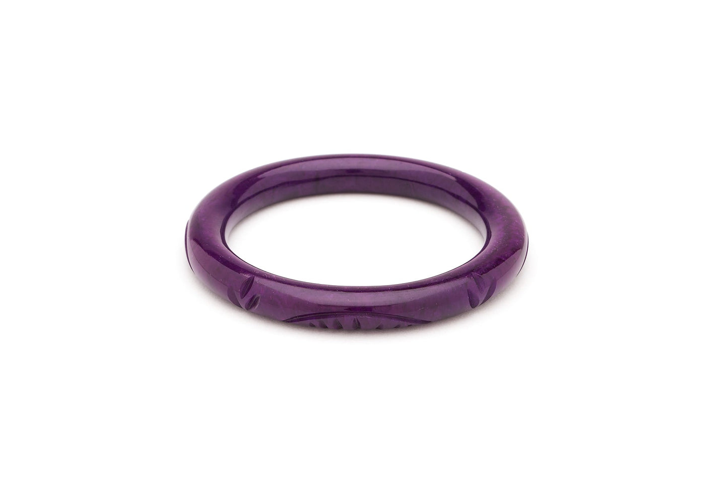 Deep Purple Fakelite Maiden Bangle