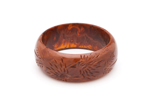Wide Brown Fakelite Bangle