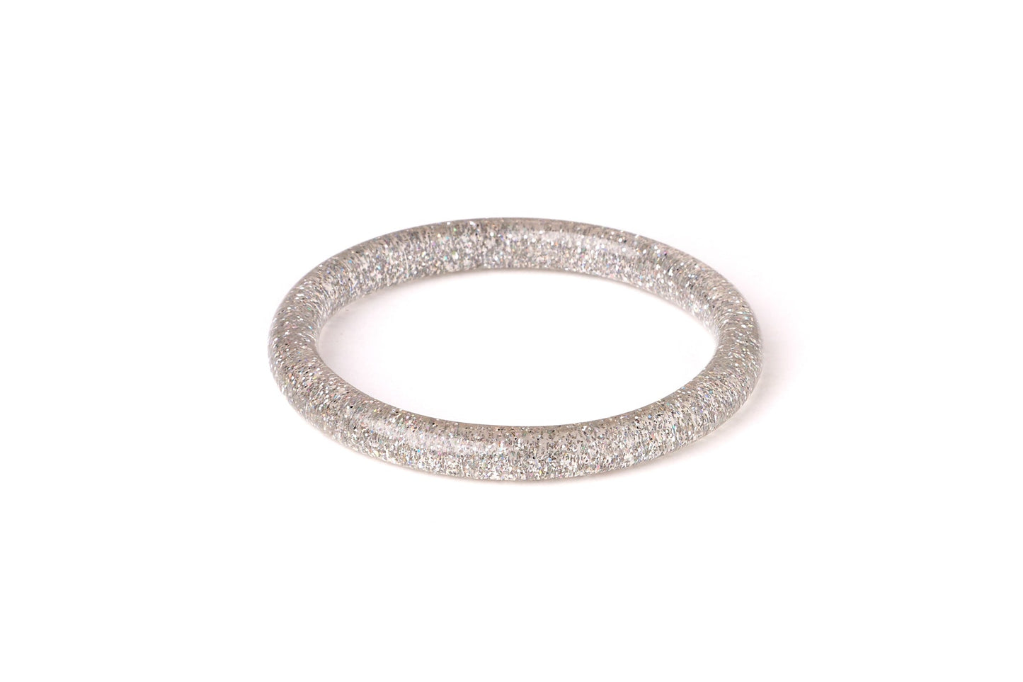Archive - Narrow Silver Glitter Bangle