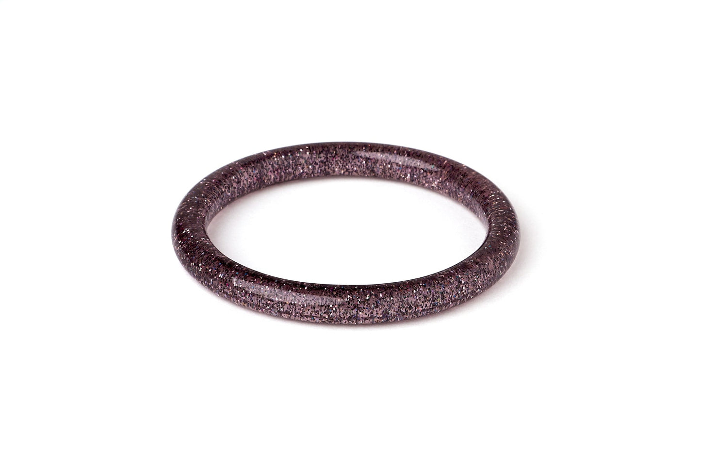 Archive - Narrow Gunmetal Glitter Bangle