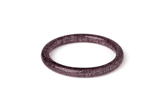 Archive - Narrow Gunmetal Glitter Bangle