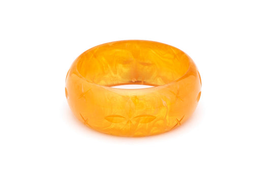 Wide Butterscotch Fakelite Bangle