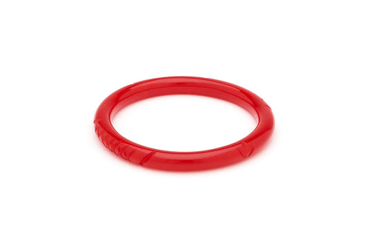 Narrow Wine Fakelite Bangle