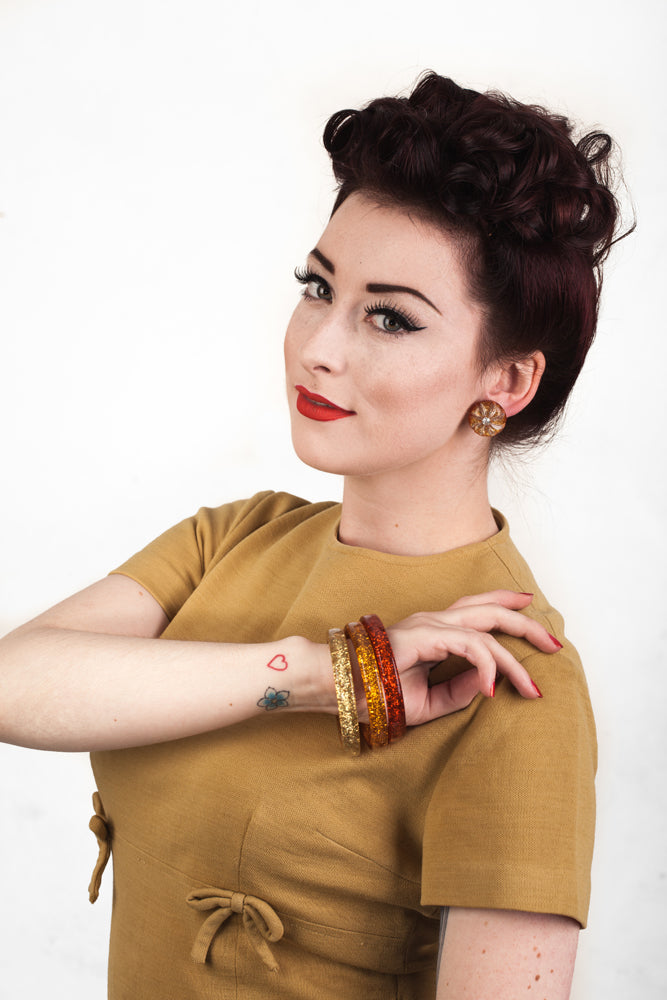 Archive - Amber Glitter Bangle