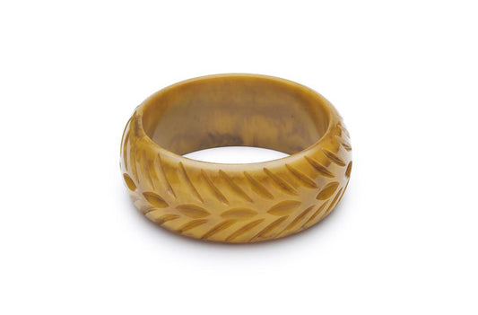 Wide Banoffee Fakelite Bangle