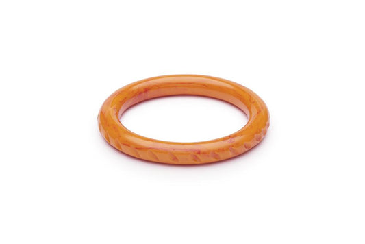 Blood Orange Fakelite Maiden Bangle