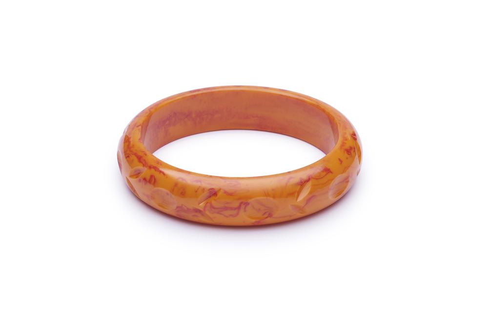 Midi Blood Orange Fakelite Bangle