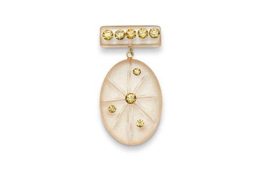 Champagne Moonglow Starburst Starburst Brooch