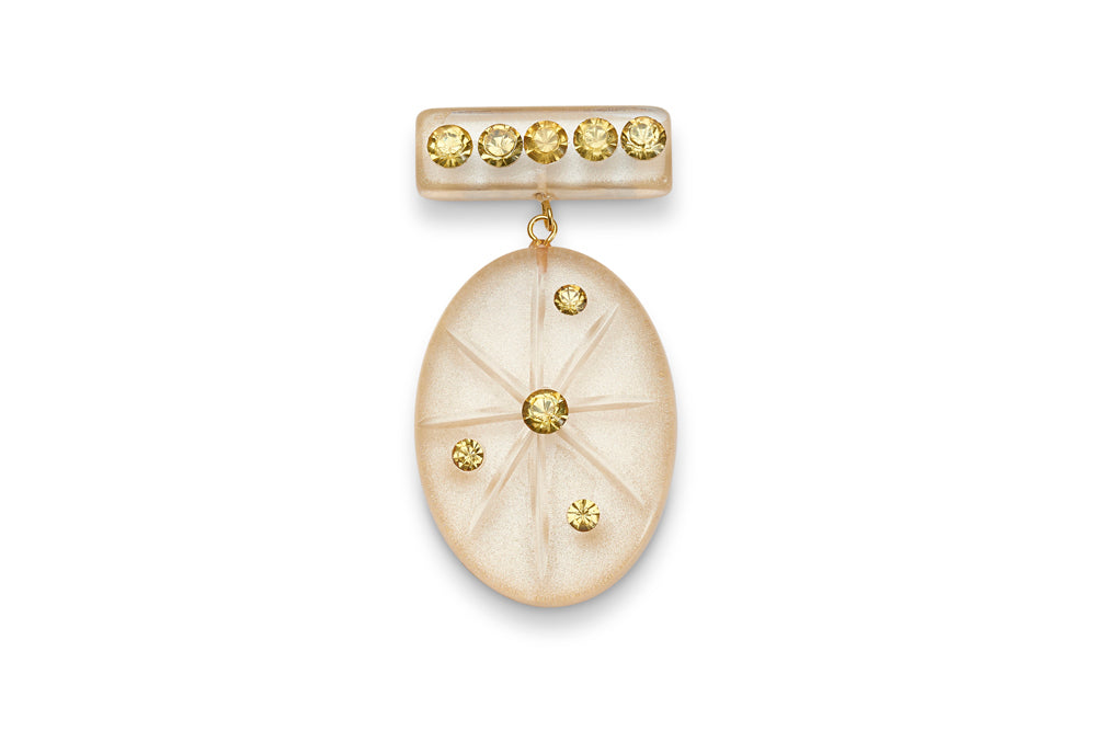 Narrow Champagne Moonglow Bangle