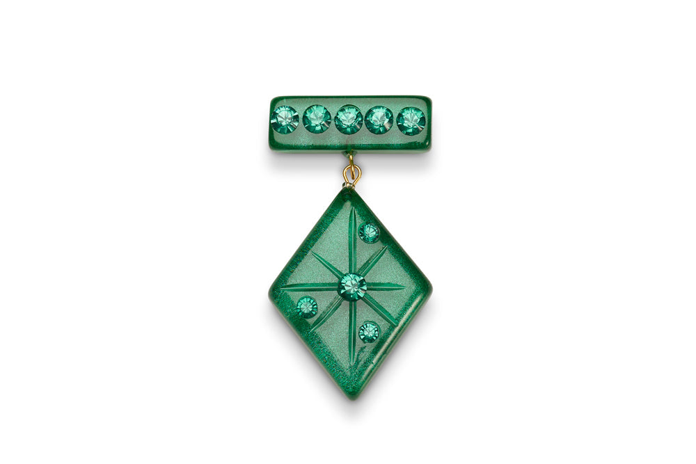 Gold Bangle with Emerald Diamantes