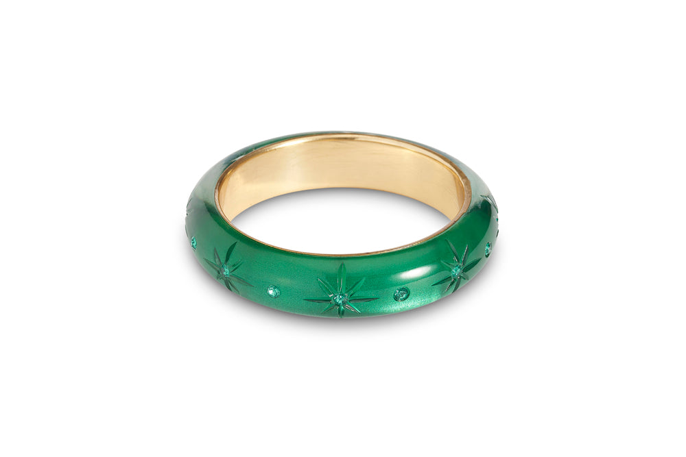 Midi Emerald Moonglow Bangle