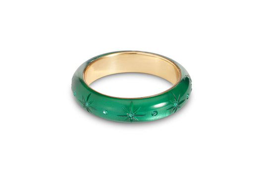 Midi Emerald Moonglow Bangle