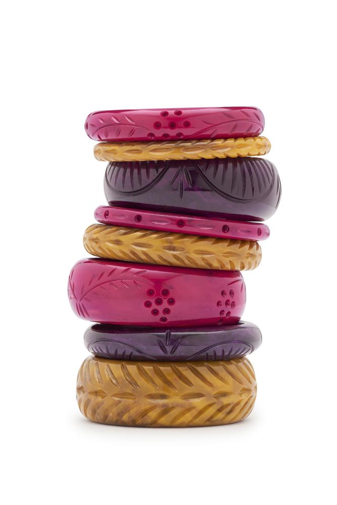 Wide Banoffee Fakelite Bangle