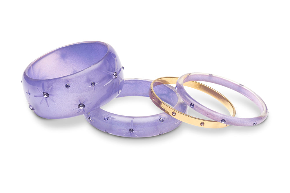 Narrow Lavender Moonglow Bangle