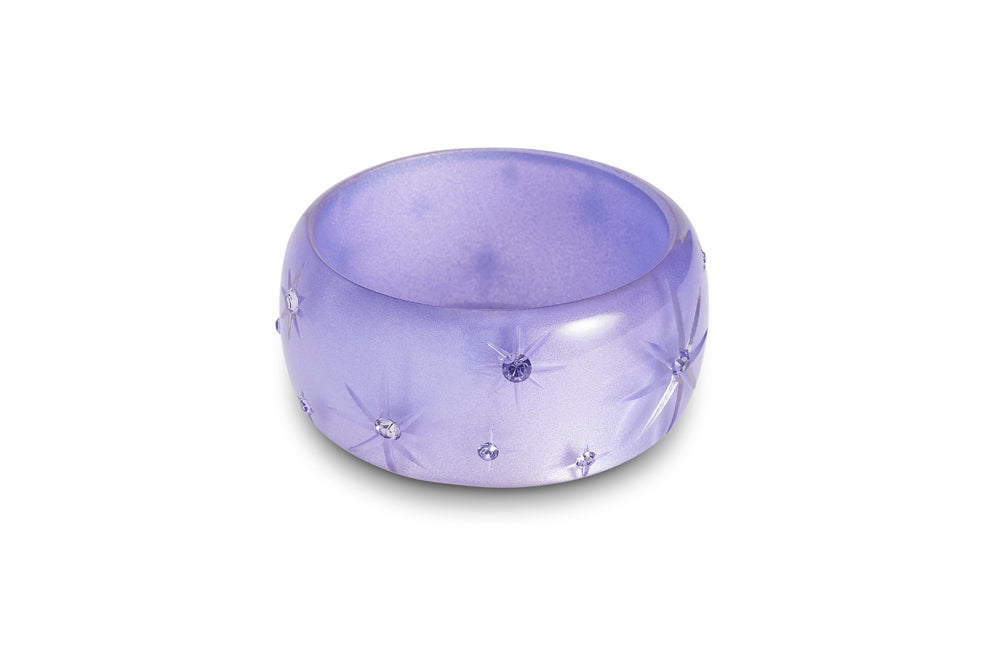 Extra Wide Lavender Moonglow Bangle