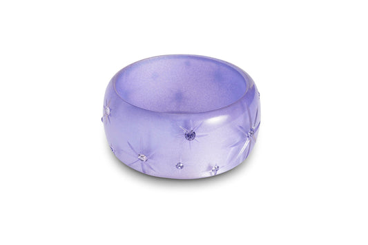 Extra Wide Lavender Moonglow Bangle