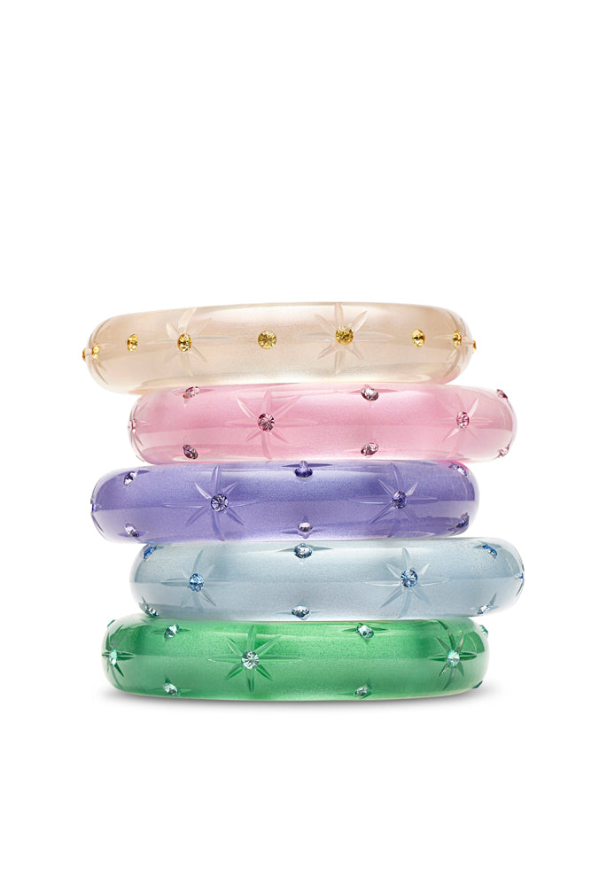 Midi Champagne Moonglow Starburst Bangle