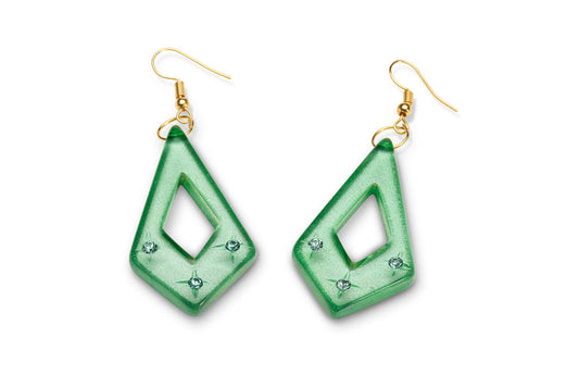 Seafoam Moonglow Starburst Earrings