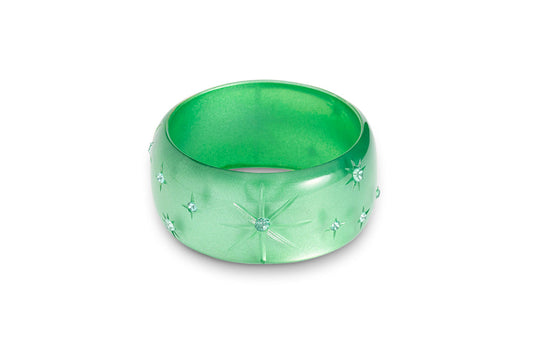 Extra Wide Seafoam Moonglow Bangle