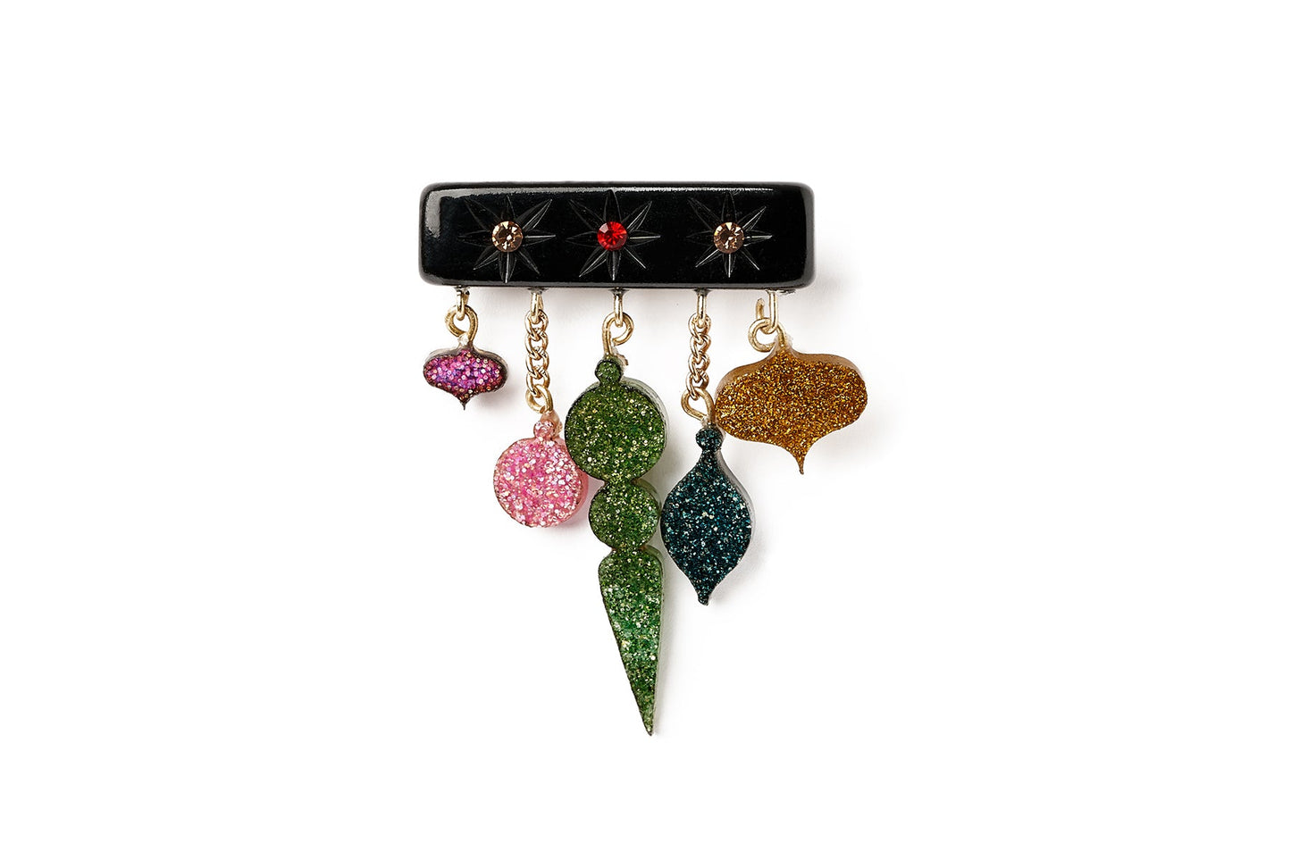 Bejewelled Baubles Brooch