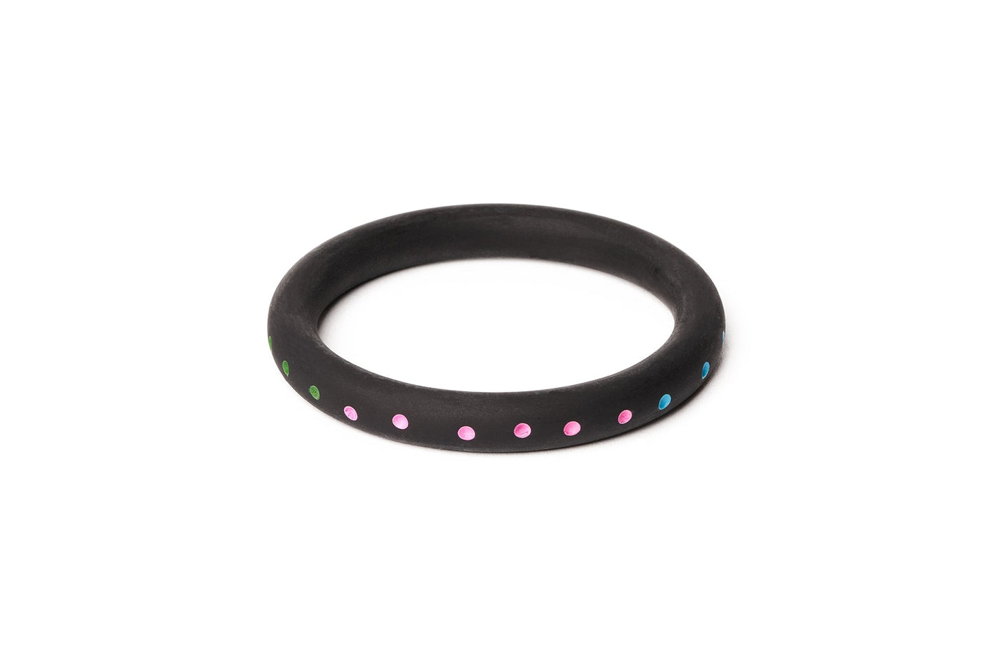 Narrow Black Matte Bangle