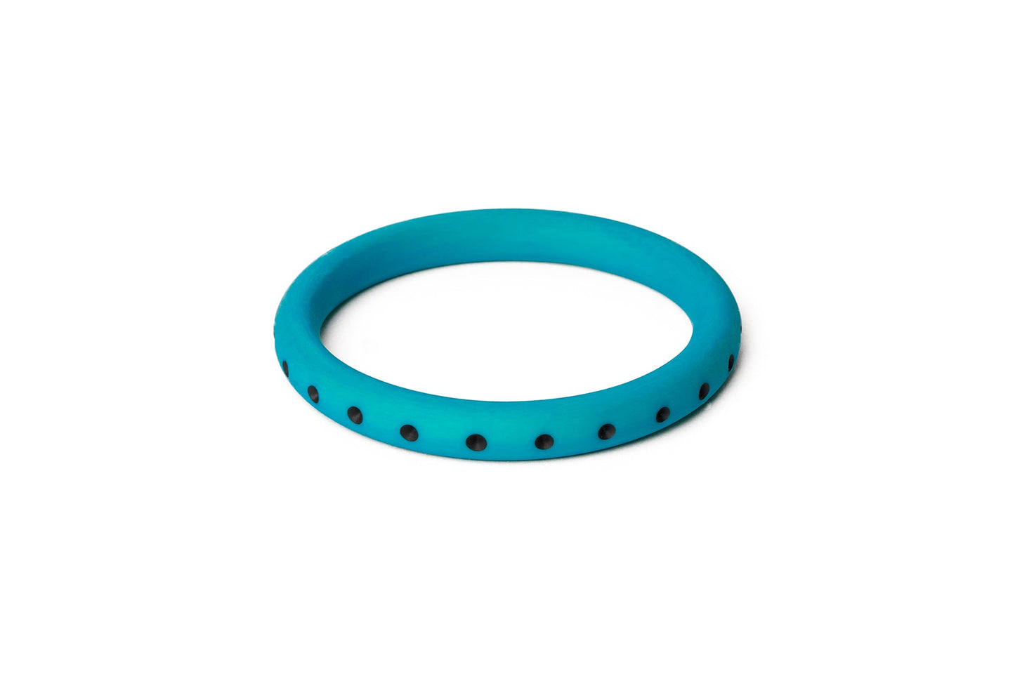 Narrow Caribbean Matte Bangle