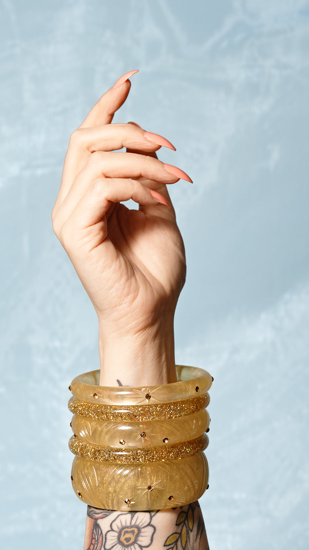 Midi Gold Voile Bangle