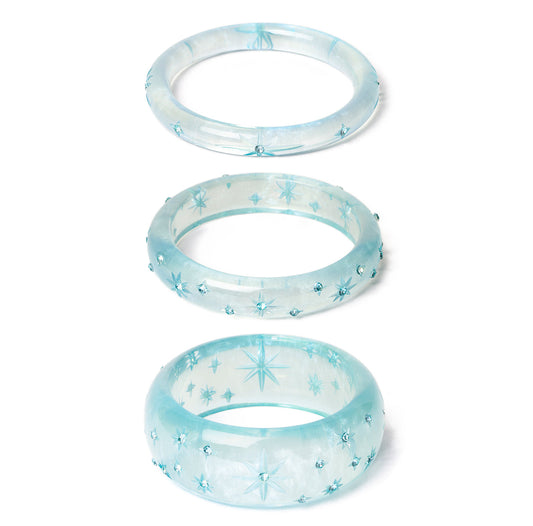 Sky Tulle Bangles Set of 3