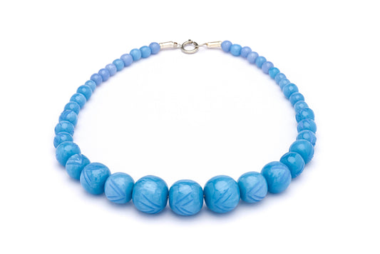 Powder Blue Bead Necklace