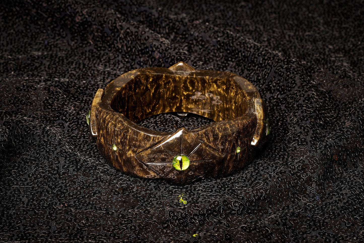 Wide Hypnotised Bangle