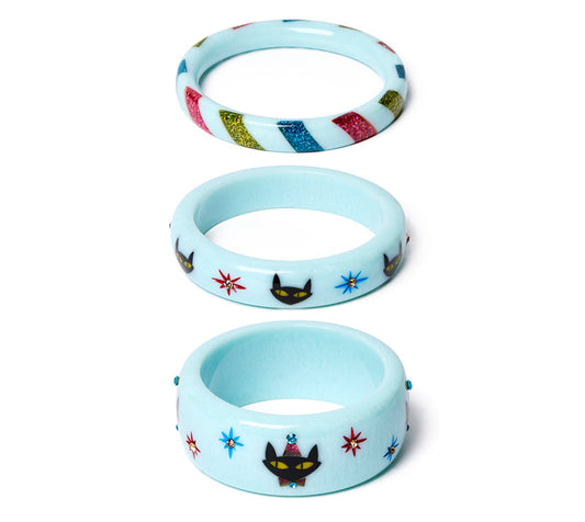 Purrfect Party Set of 3 Bangles