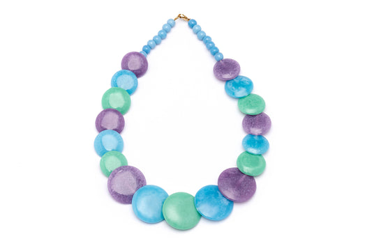 Frosty Disc Necklace