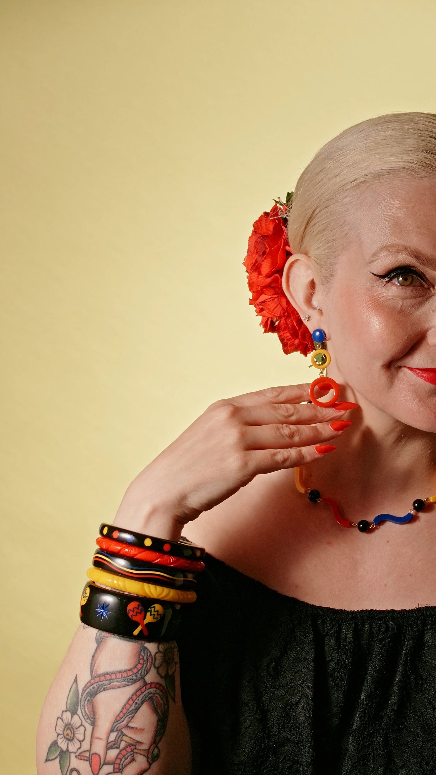 Maracas Earrings Blue