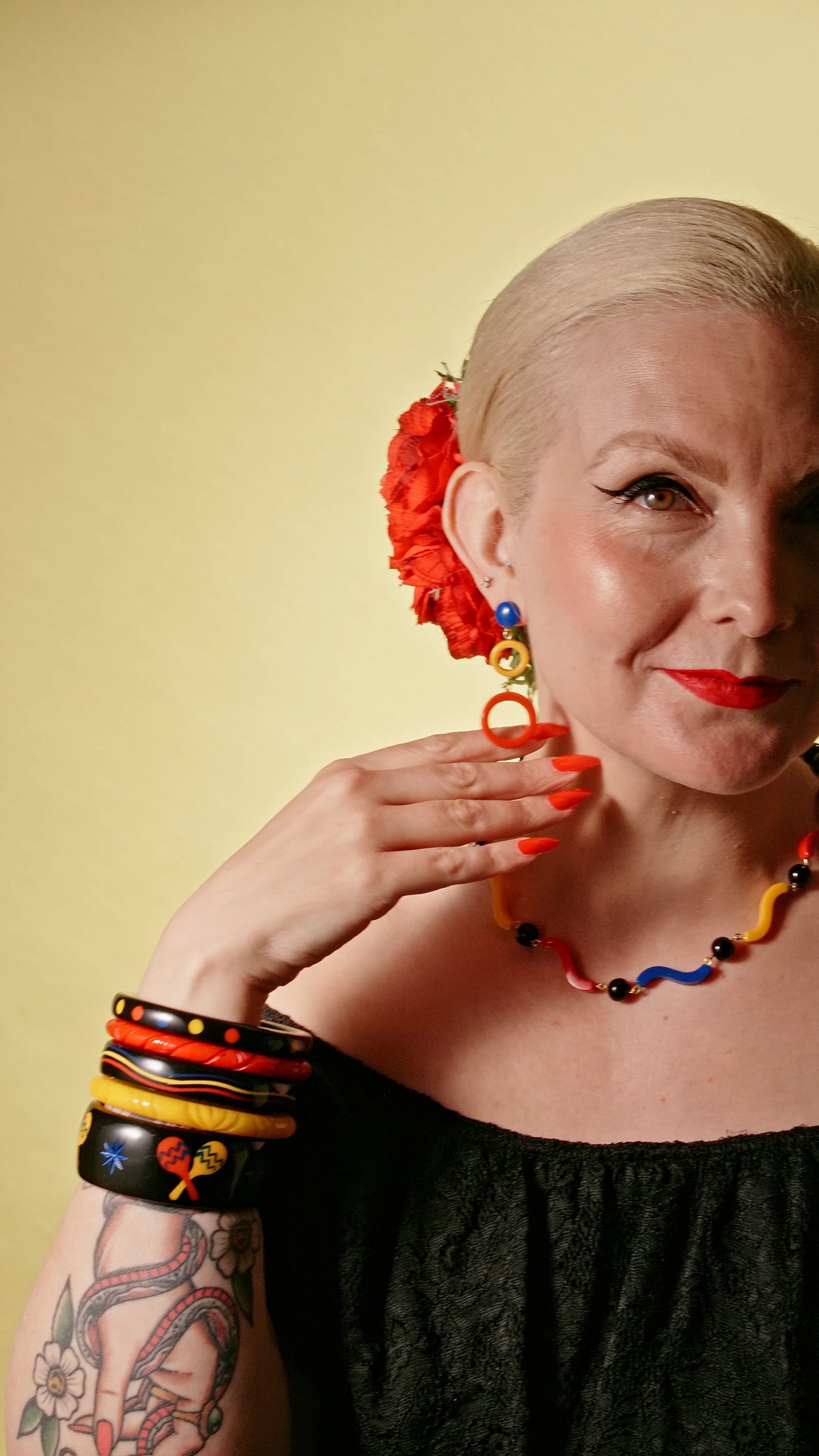 Maracas Necklace Blue