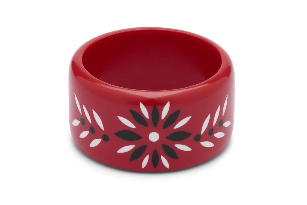 Folklore Extra Wide Red Bangle