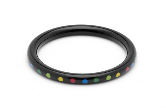 Folklore Narrow Black Bangle