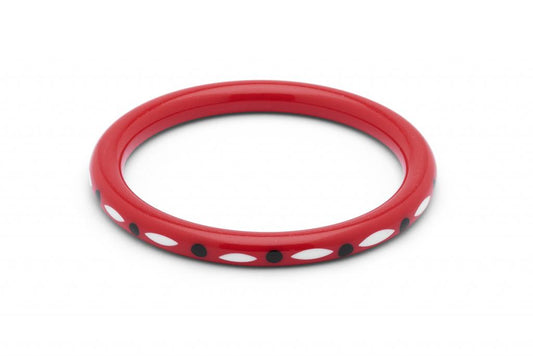 Folklore Narrow Red Bangle